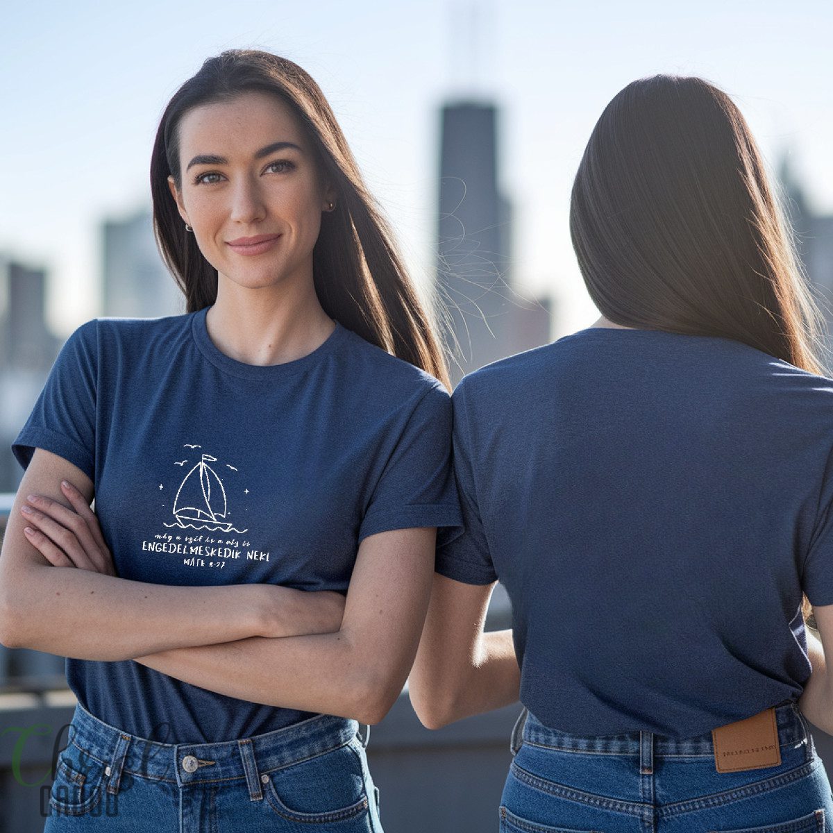 a szél és a viz is navy polo